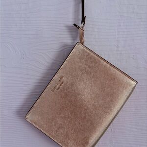 Kate Spade Metallic Gold Wristlet